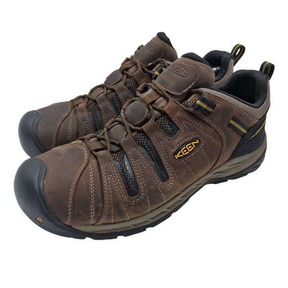 KEEN Utility Work Shoes Mens Size 15 EE Brown Leather Soft Toe EH ASTM F2892 - Picture 1 of 9